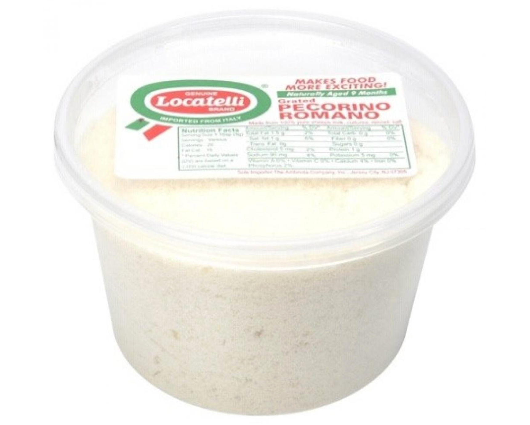 Locatelli Grated Pecorino Romano Cheese containers with Wegmans’ scale labels have been recalled