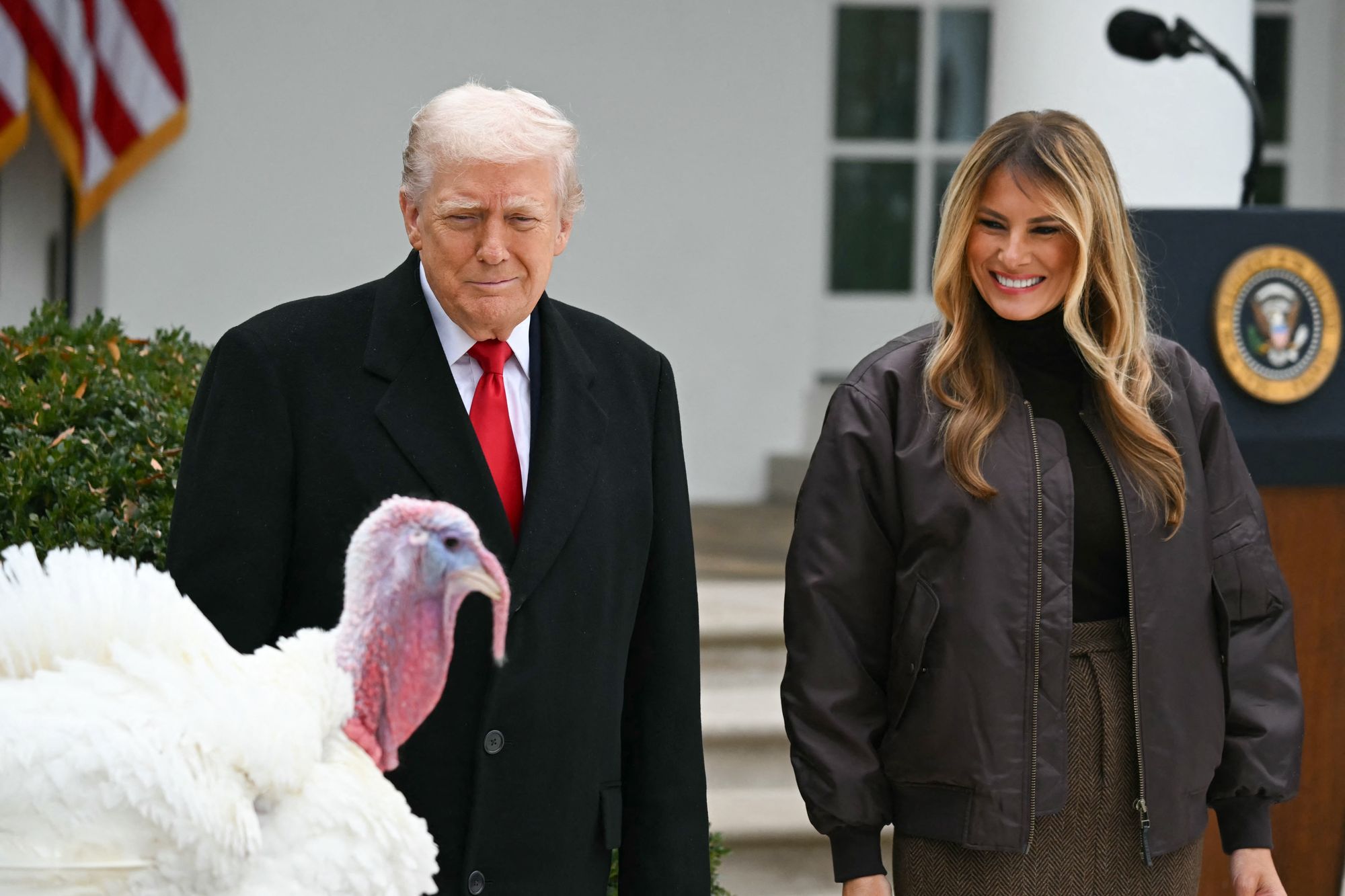Trump just spent Thanksgiving with first lady Melania Trump at his Florida club