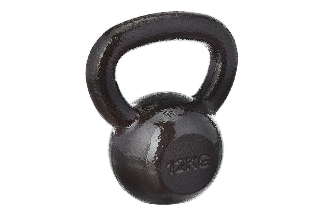 The Amazon Basics 12kg cast iron kettlebell