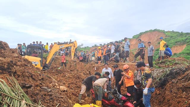 Indonesia Extreme Weather Landslides