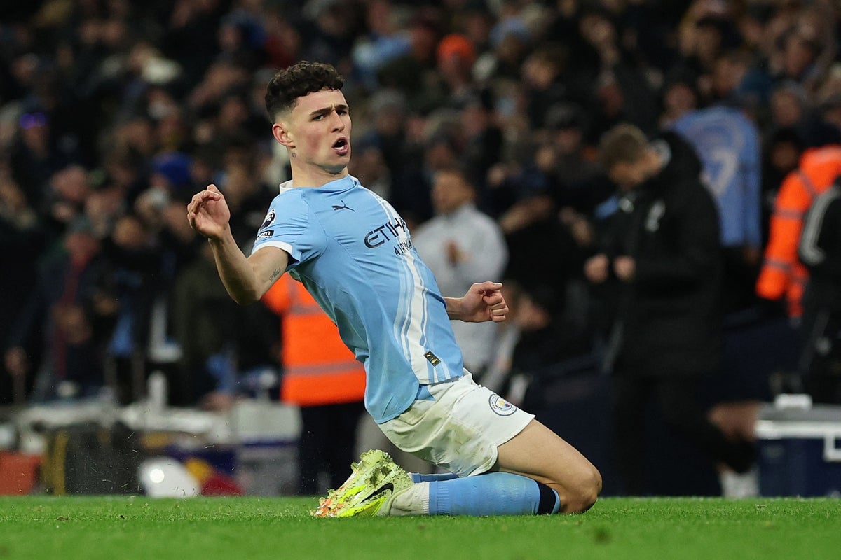 Man City v Leeds live: Phil Foden strikes late to save blushes at the Etihad in Premier League clash