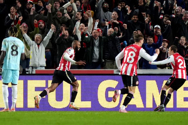Igor Thiago bagged a brace as Brentford beat Burnley (Ben Whitley/PA)