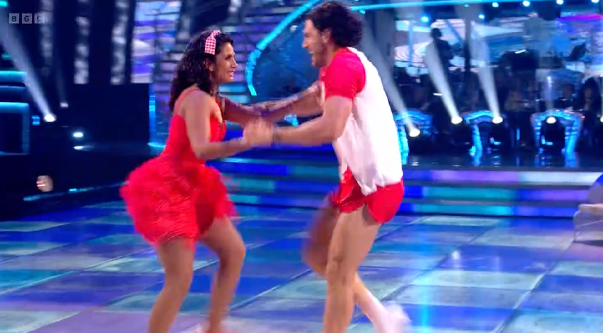 Sopal and Caillon danced a jive during Saturday’s show