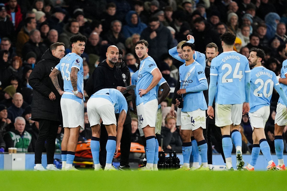Daniel Farke says ‘fake injury’ gave Pep Guardiola chance for Man City team talk