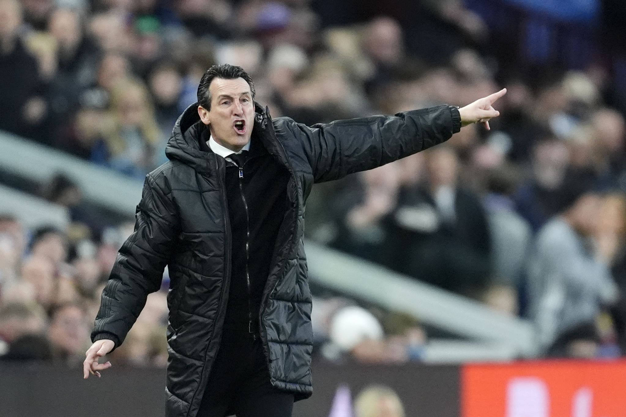 Unai Emery praised his Aston Villa side after the game (Nick Potts/PA)