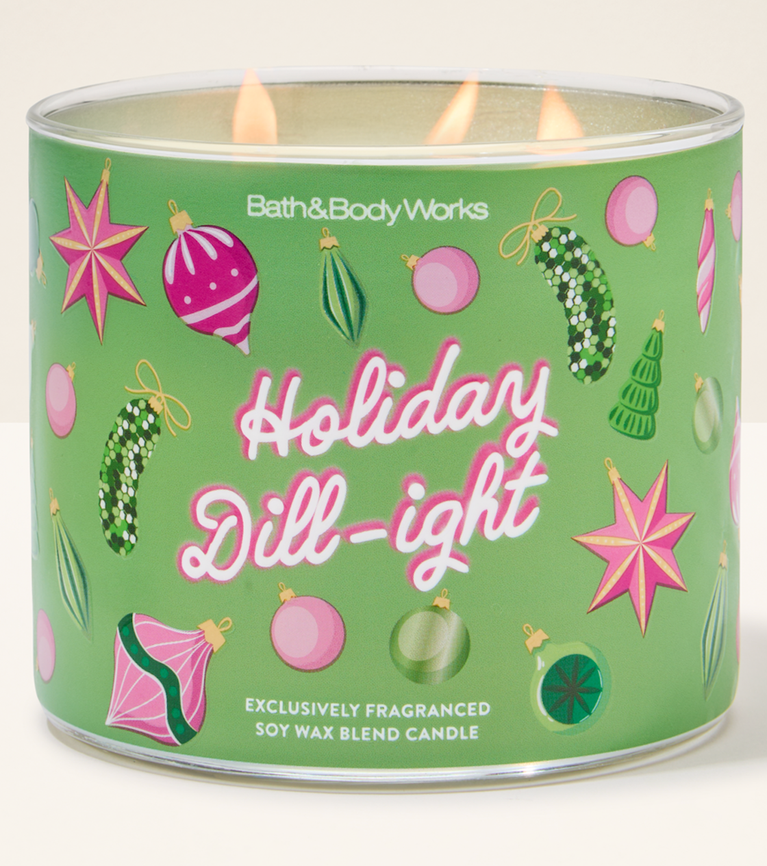 Bath & Body Works has announced a limited-edition Holiday Dill-ight pickle-scented candle
