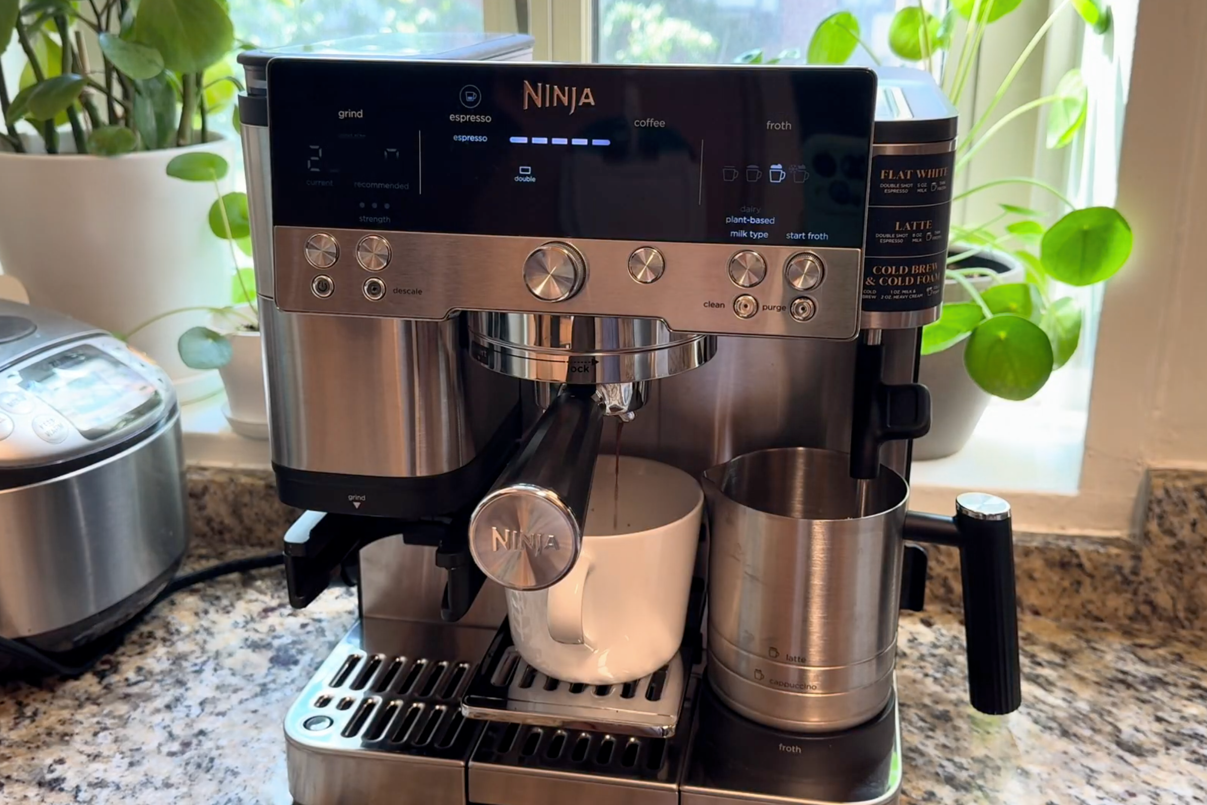 The premium coffee maker makes cold brew, flat whites and more