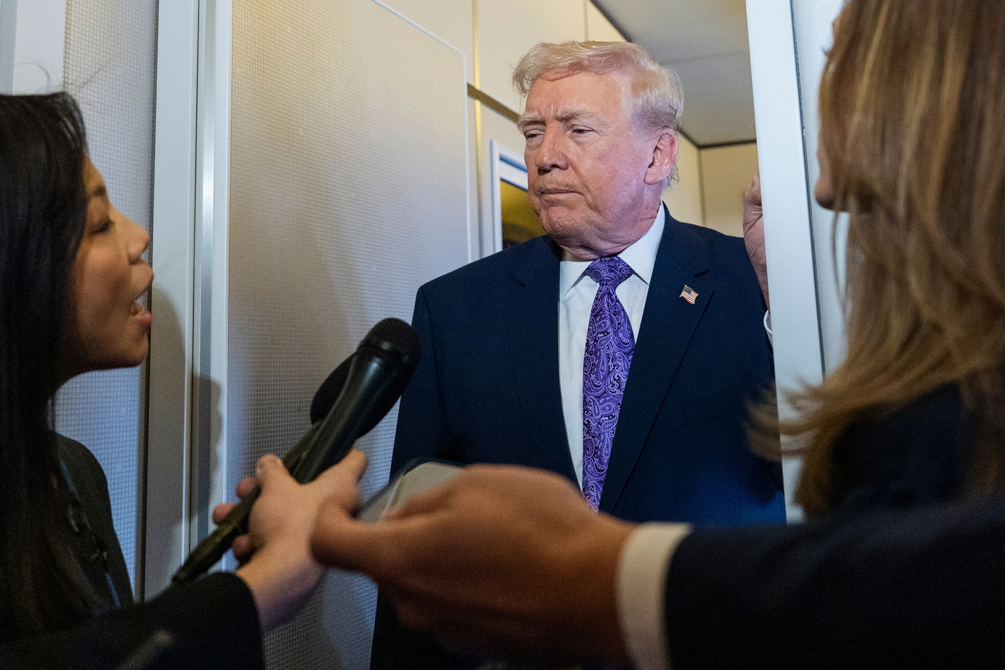 Donald Trump insulted another female reporter after he was asked about releasing the results of an MRI test that he announced he had taken earlier this month