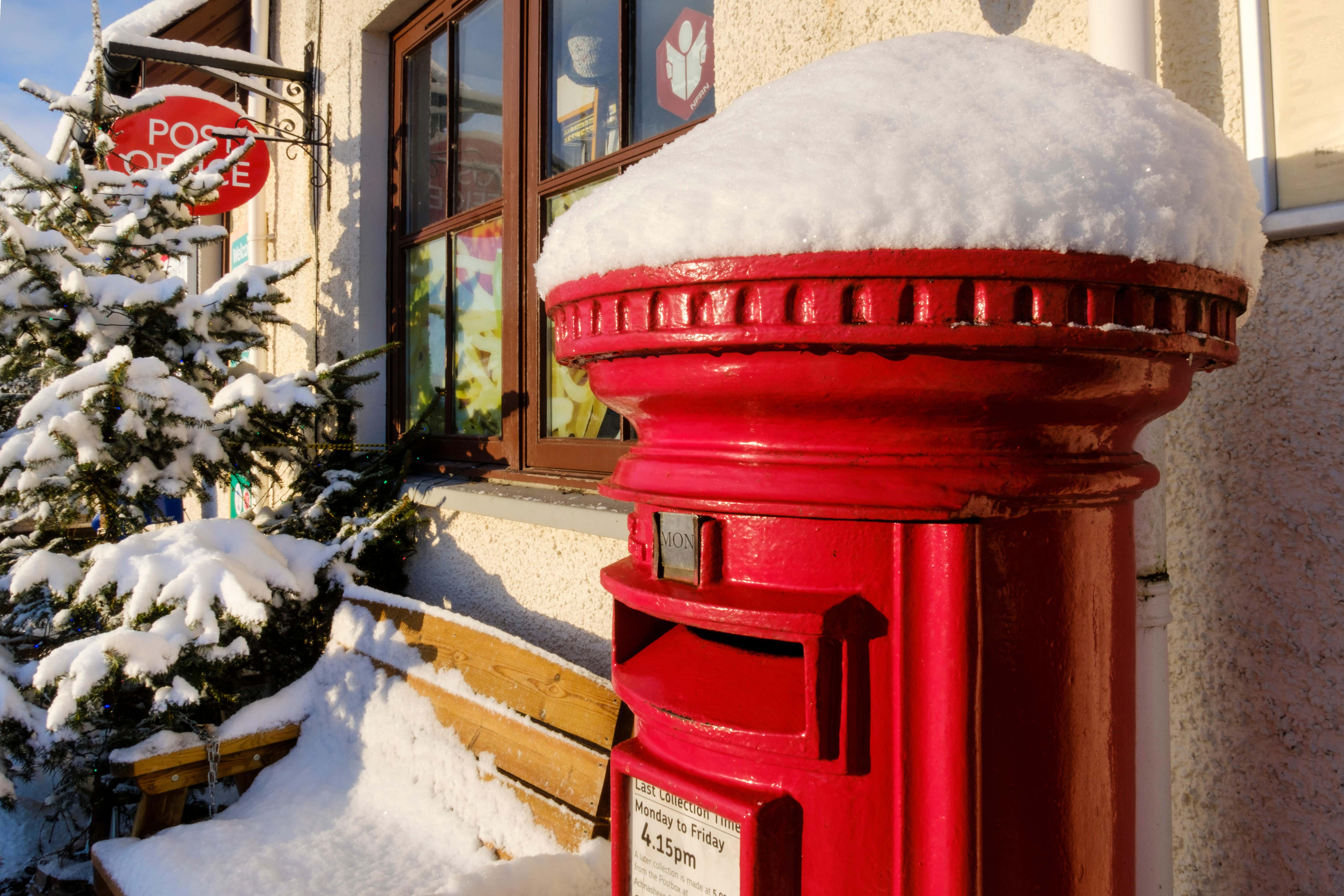 Britons are planning on sending more gifts this Christmas compared to last year – up from 20% to 33%, according to a survey for the Post Office (Alamy/PA)