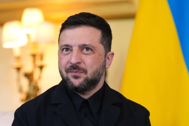 Ukrainian President Volodymyr Zelensky will have a number of engagements during the visit to Ireland (PA)