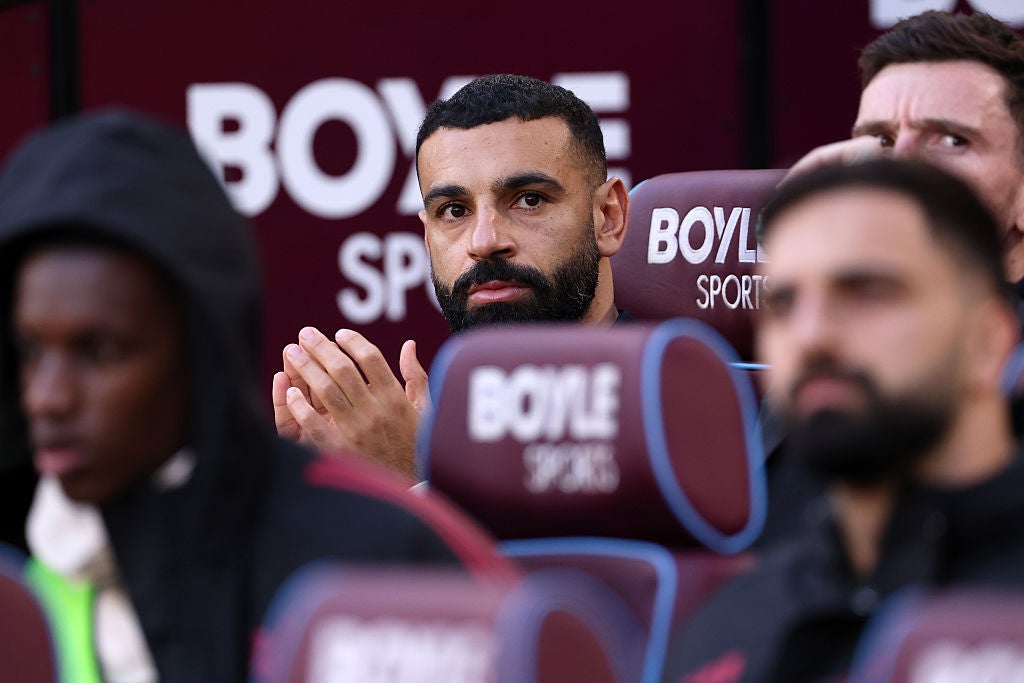 Viewers of Liverpool's win over West Ham witnessed the rare sight of Salah on the bench