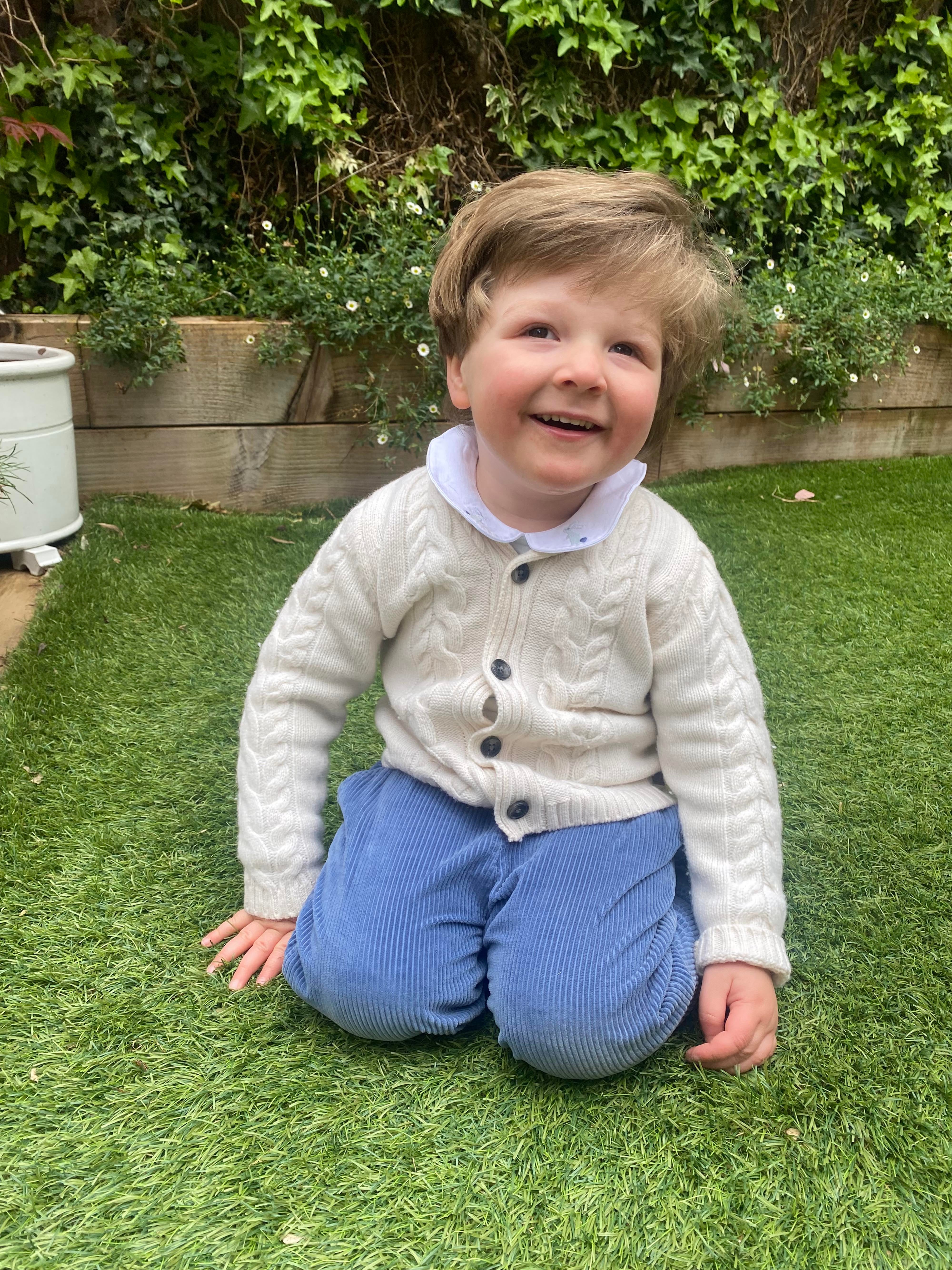 Nathaniel started having problems with his vision when he was just six months old