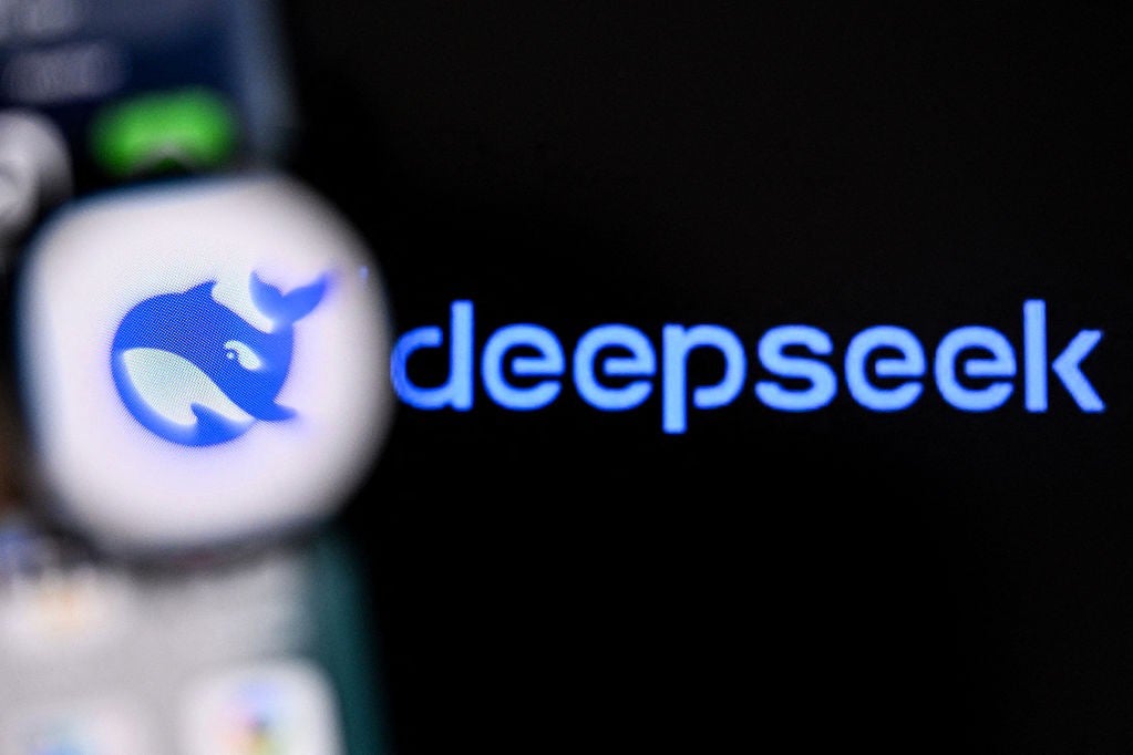 The Deepseek AI logo on a laptop screen in Frankfurt am Main, western German on 1 September, 2025