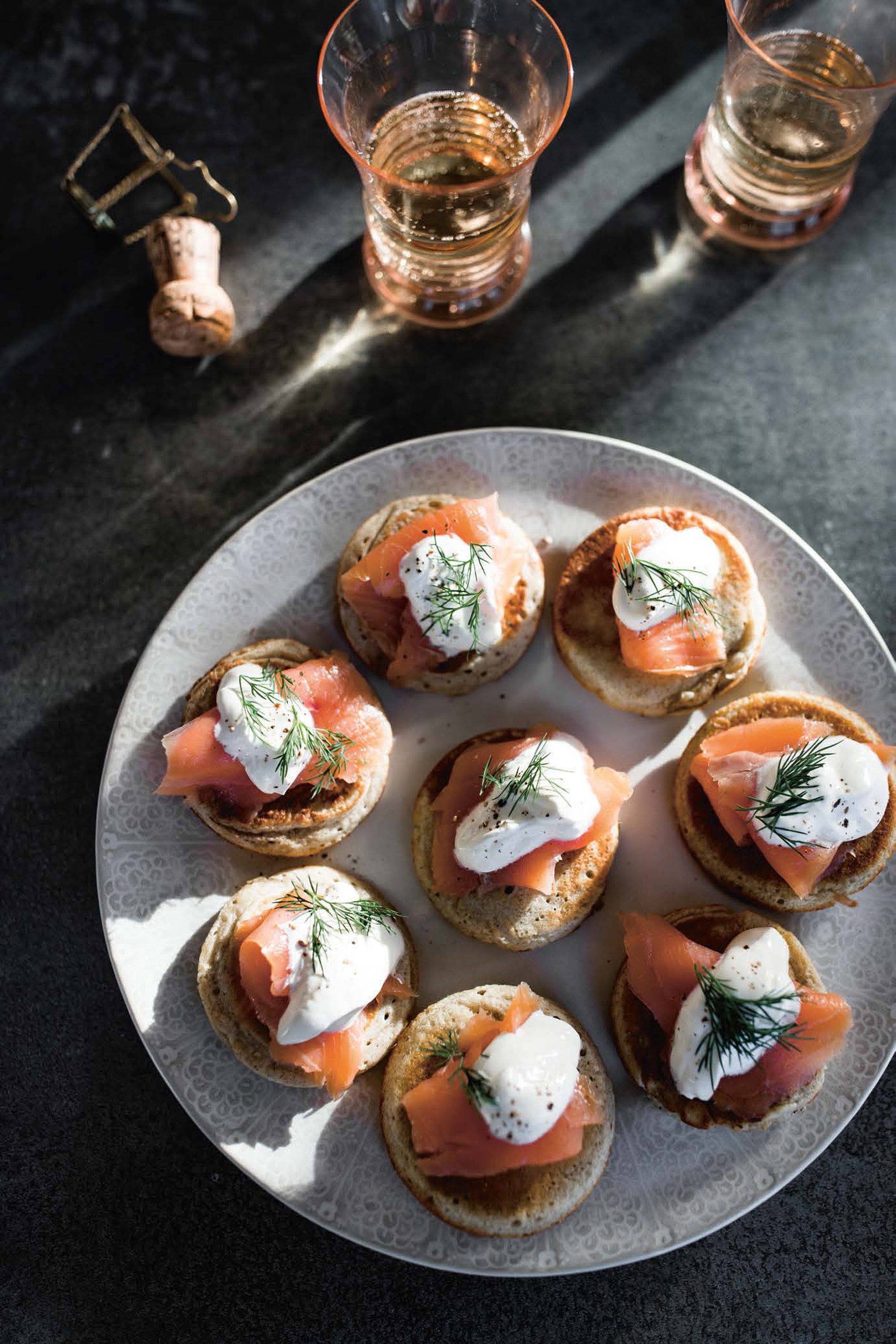 The March sisters didn’t have smoked salmon, but you do – and these fluffy blinis make Christmas morning feel properly celebratory