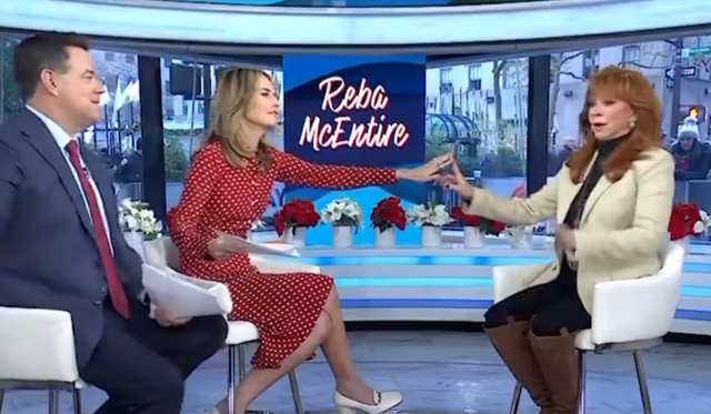 <p>Reba McEntire (right) appeared on the Today show to speak about her slew of ongoing projects, including 'The Voice' and 'Happy's Place'</p>