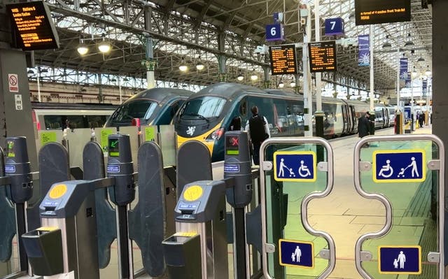 <p>All aboard: The 7am Avanti West Coast express from Manchester Piccadilly can now carry paying passengers </p>