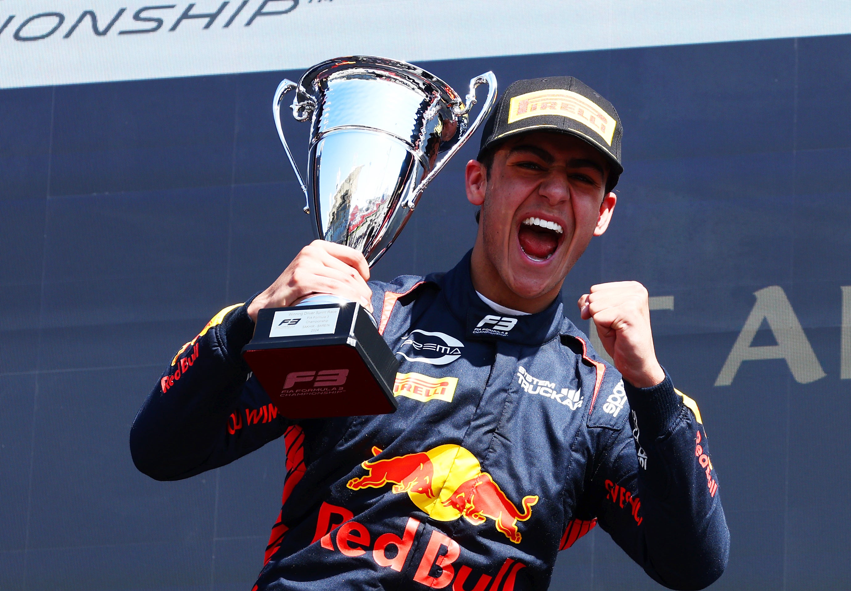 Lindblad won his first F3 race at 16