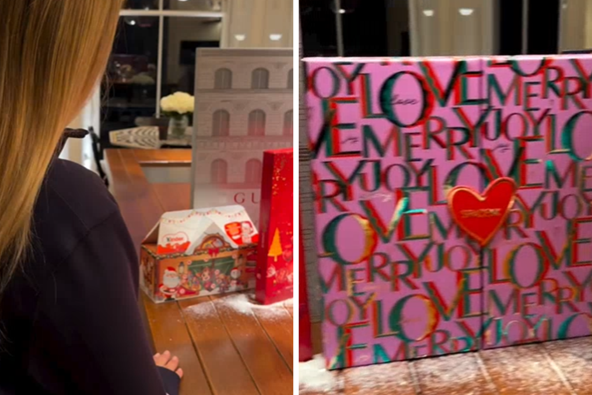 Victoria Beckham shows off £260 advent calendar with daughter Harper