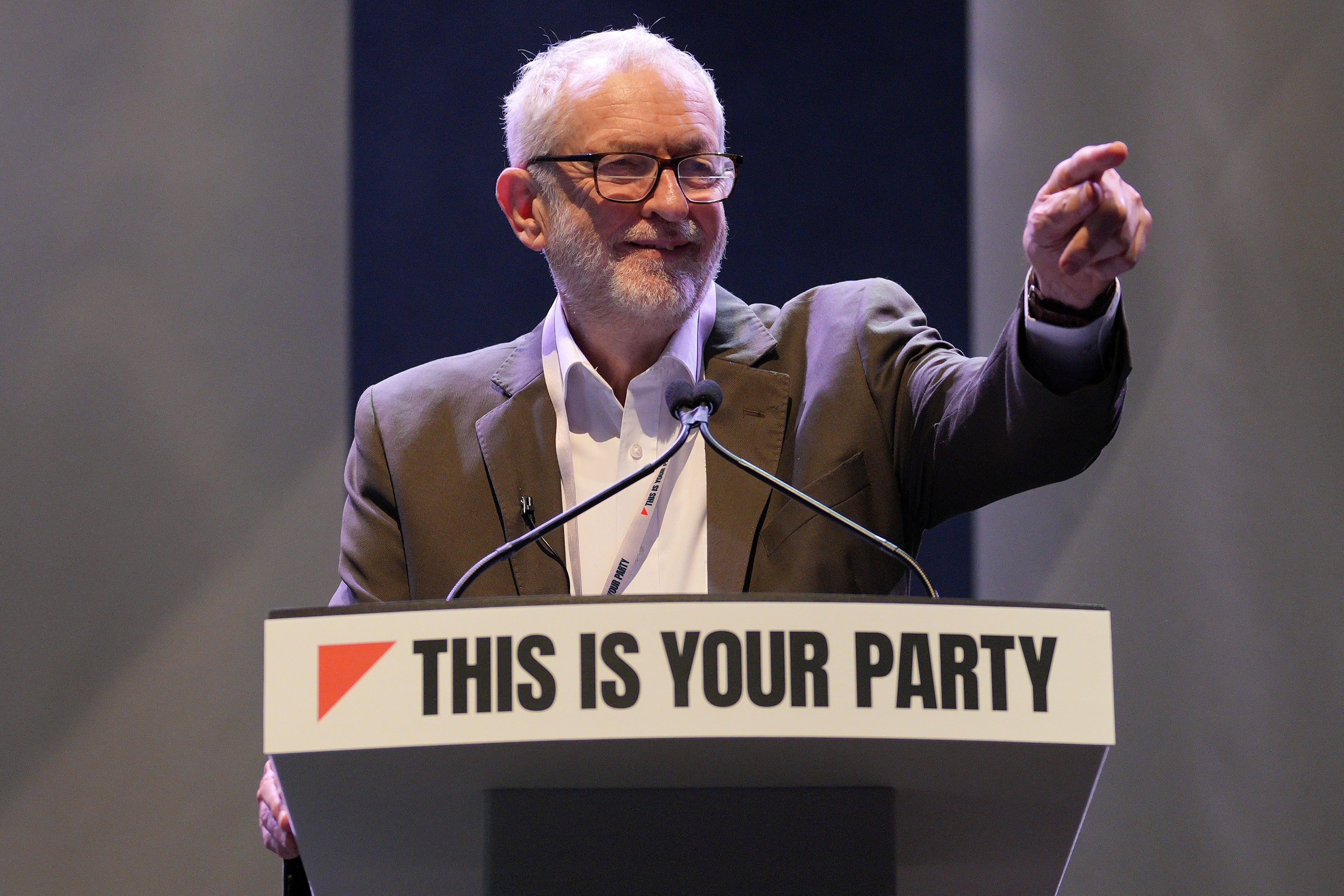 <p>Jeremy Corbyn at the inaugural conference of Your Party in Liverpool</p>