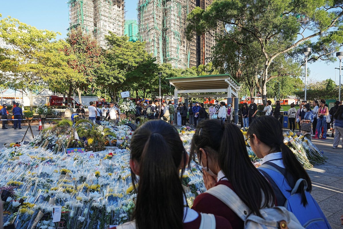 Hong Kong says mesh around bamboo scaffolding and polystyrene helped fire spread