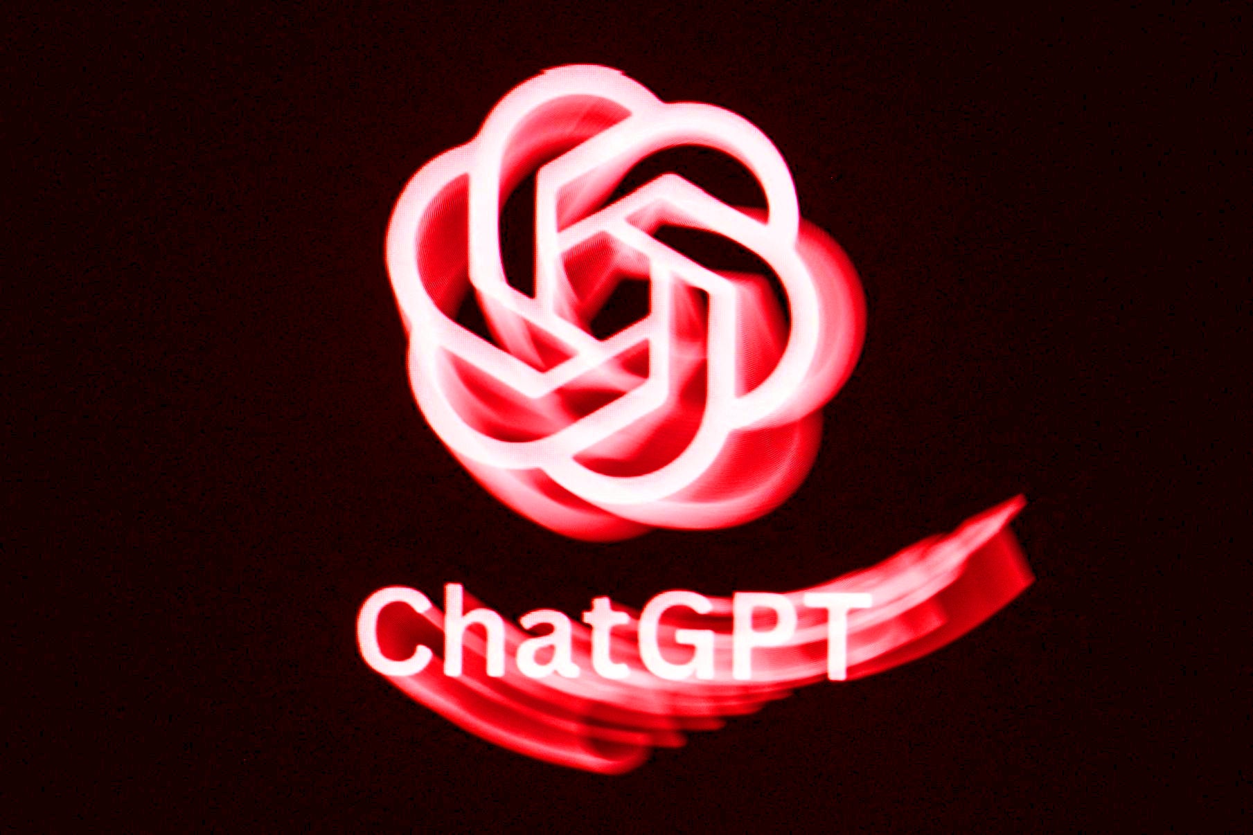 The ChatGPT logo pictured in Mulhouse, eastern France on 19 October, 2023