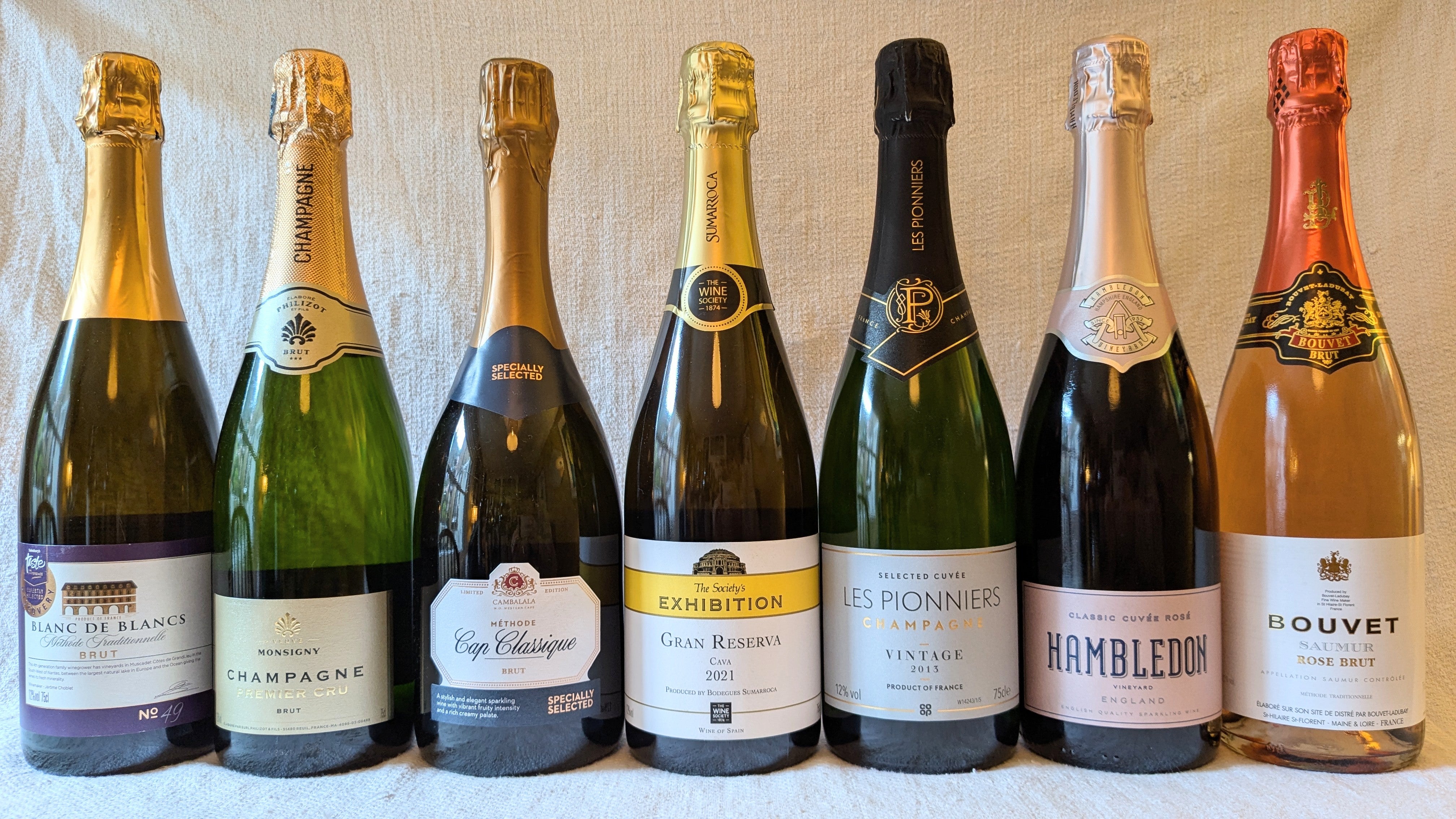 A delightful selection of sparkling wines