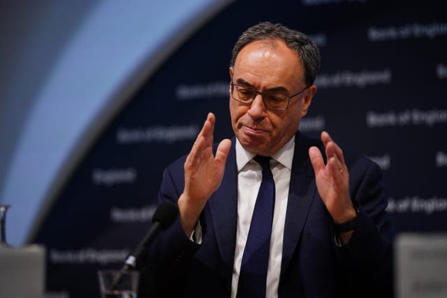 Cyber attacks are among the biggest risks to financial stability in the UK, Andrew Bailey has warned (Yui Mok/PA)