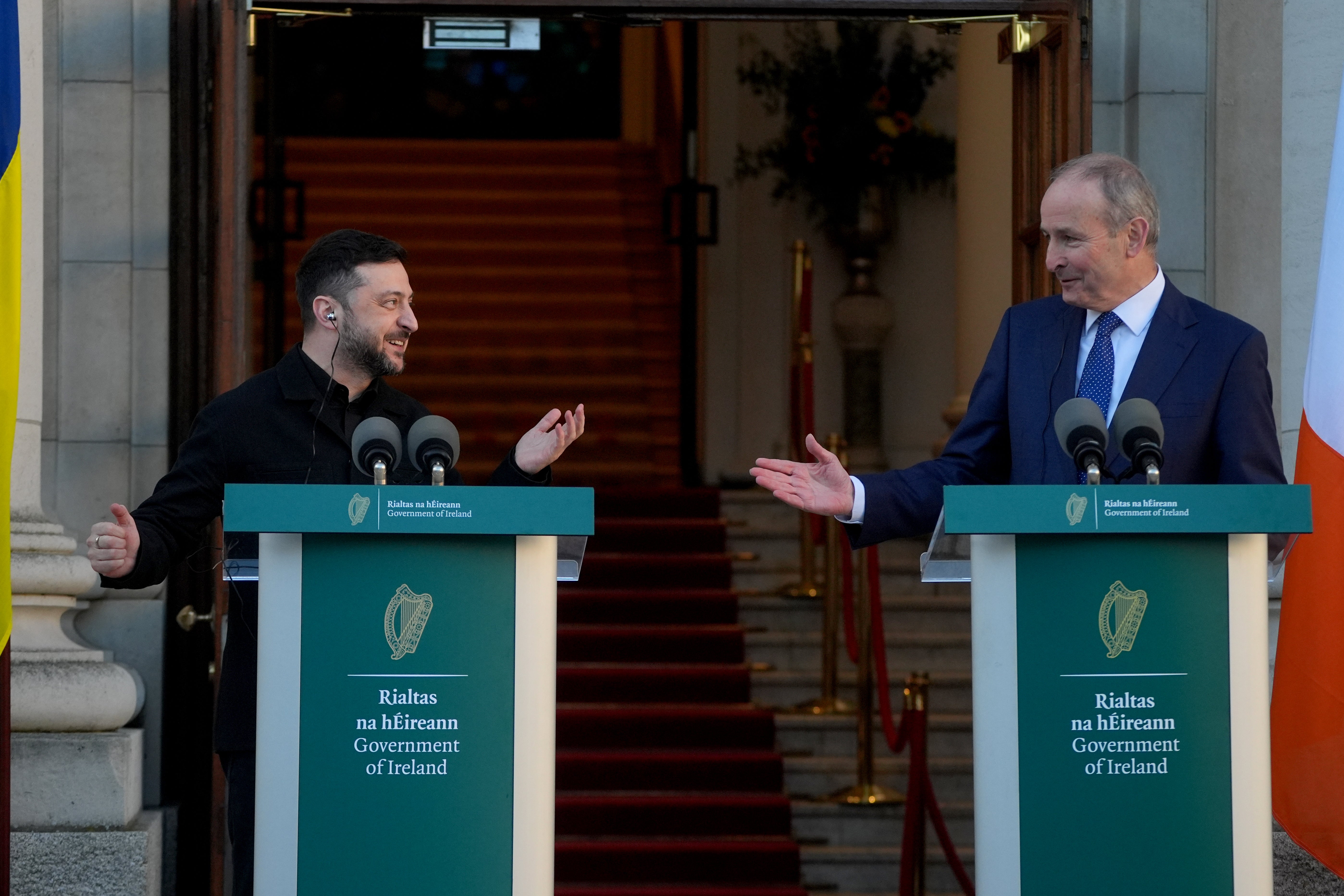 Zelensky hailed Ireland’s support for his country on the visit