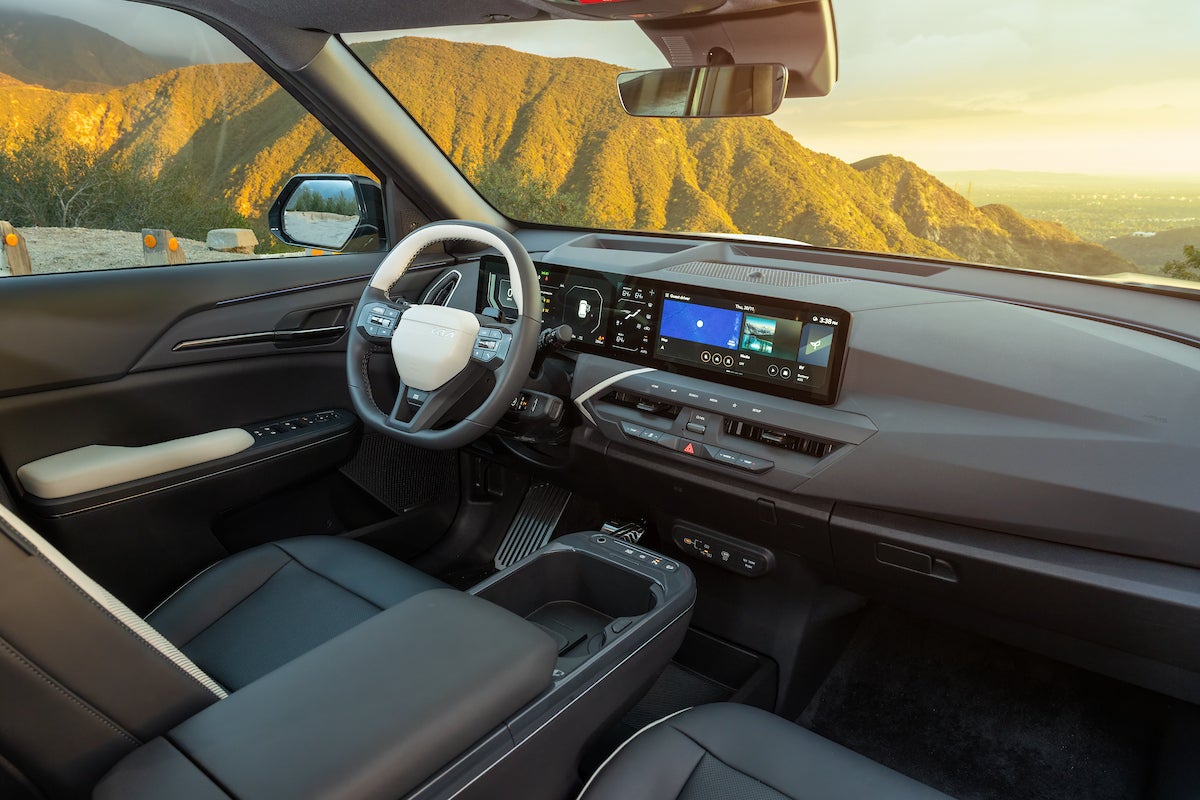 The Kia EV5 features the brand's latest infotainment system