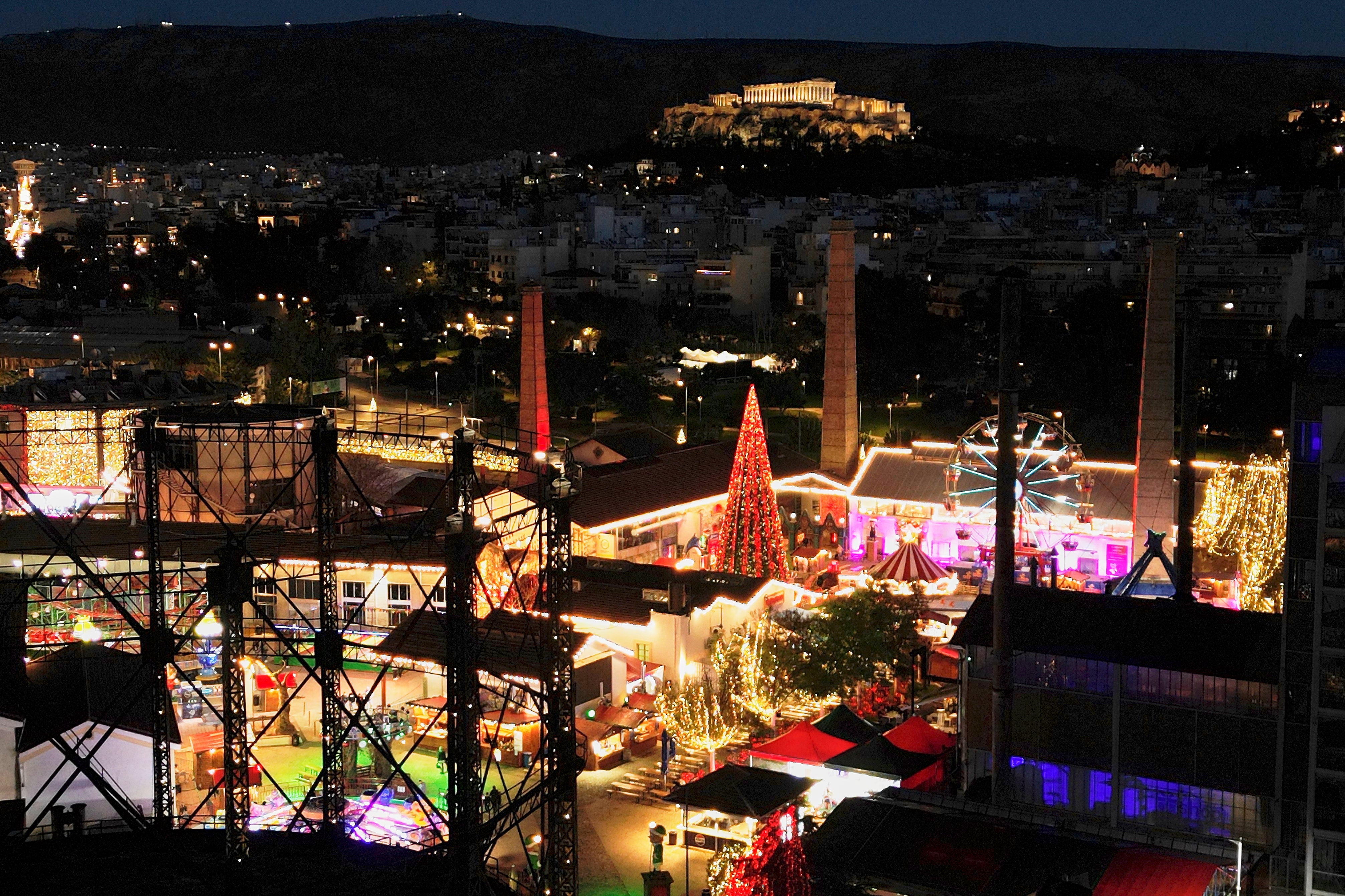 Greece Daily Life Holiday Lights