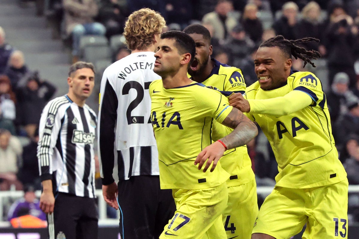 Cristian Romero’s stoppage-time bicycle kick salvages Tottenham point at Newcastle