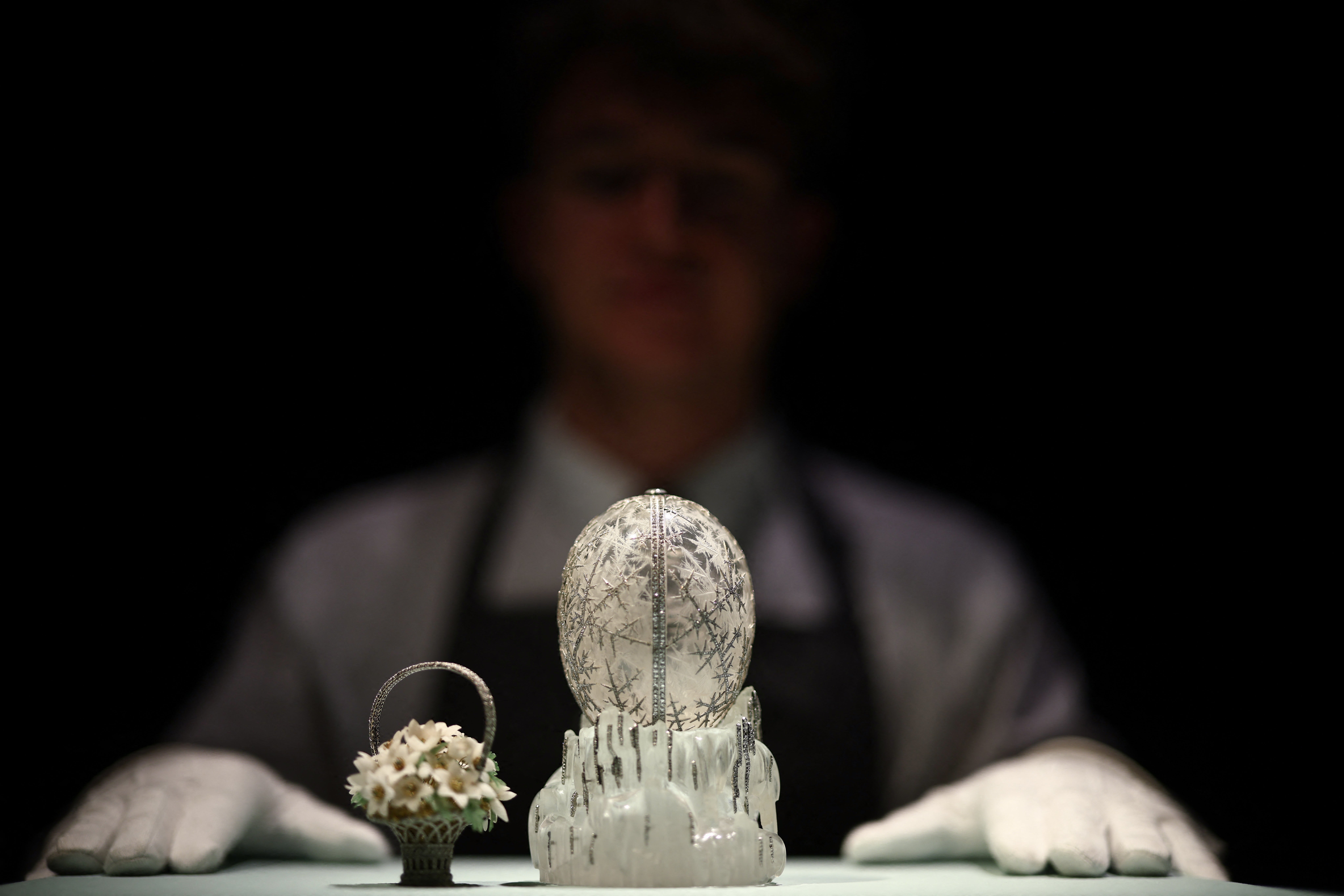 Christie’s said it is the third time the Winter Egg has set a record price for a Faberge piece