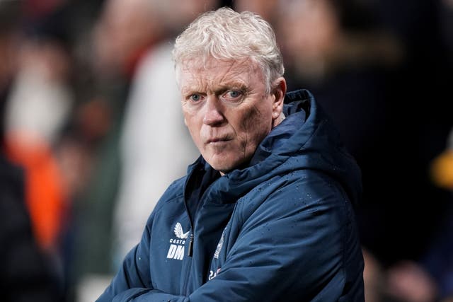 David Moyes watched his Everton side win for the third time in four games (Andrew Matthews/PA)