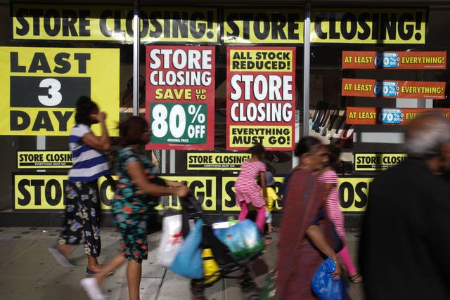 The rate of businesses closing their doors in the UK last year was the lowest level since 2016, recent figures show (PA)