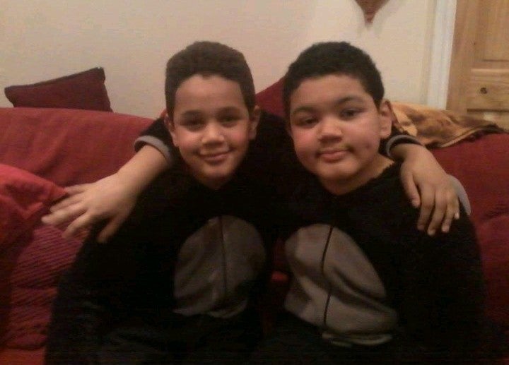 John and David as children