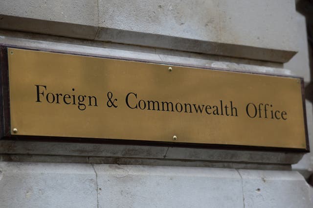 The Foreign Office said it is ‘providing consular assistance to a British man who is detained in Ukraine’ (Kirsty O’Connor/PA)