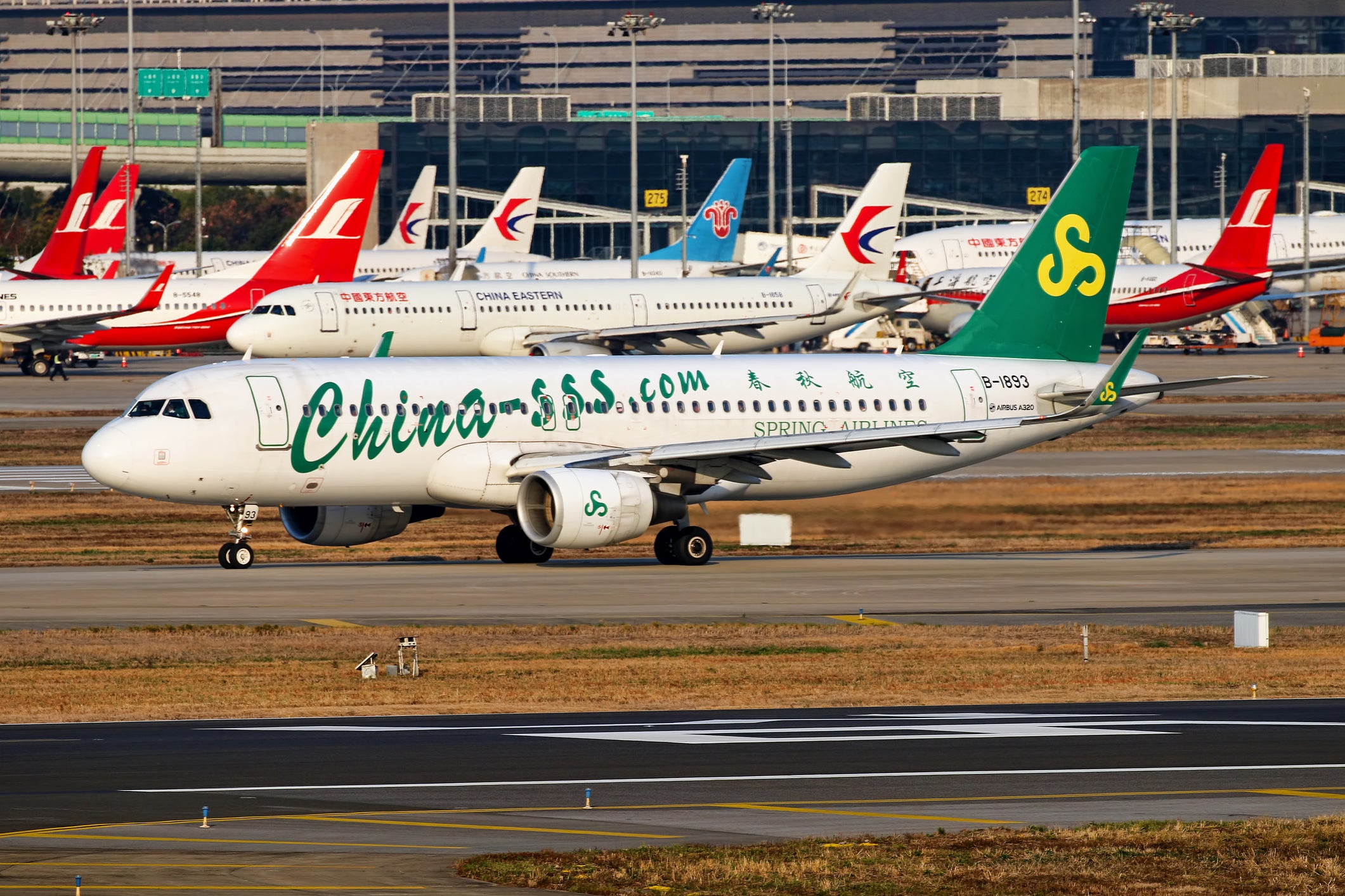 The incident happened on a Spring Airlines flight from Japan (file photo)