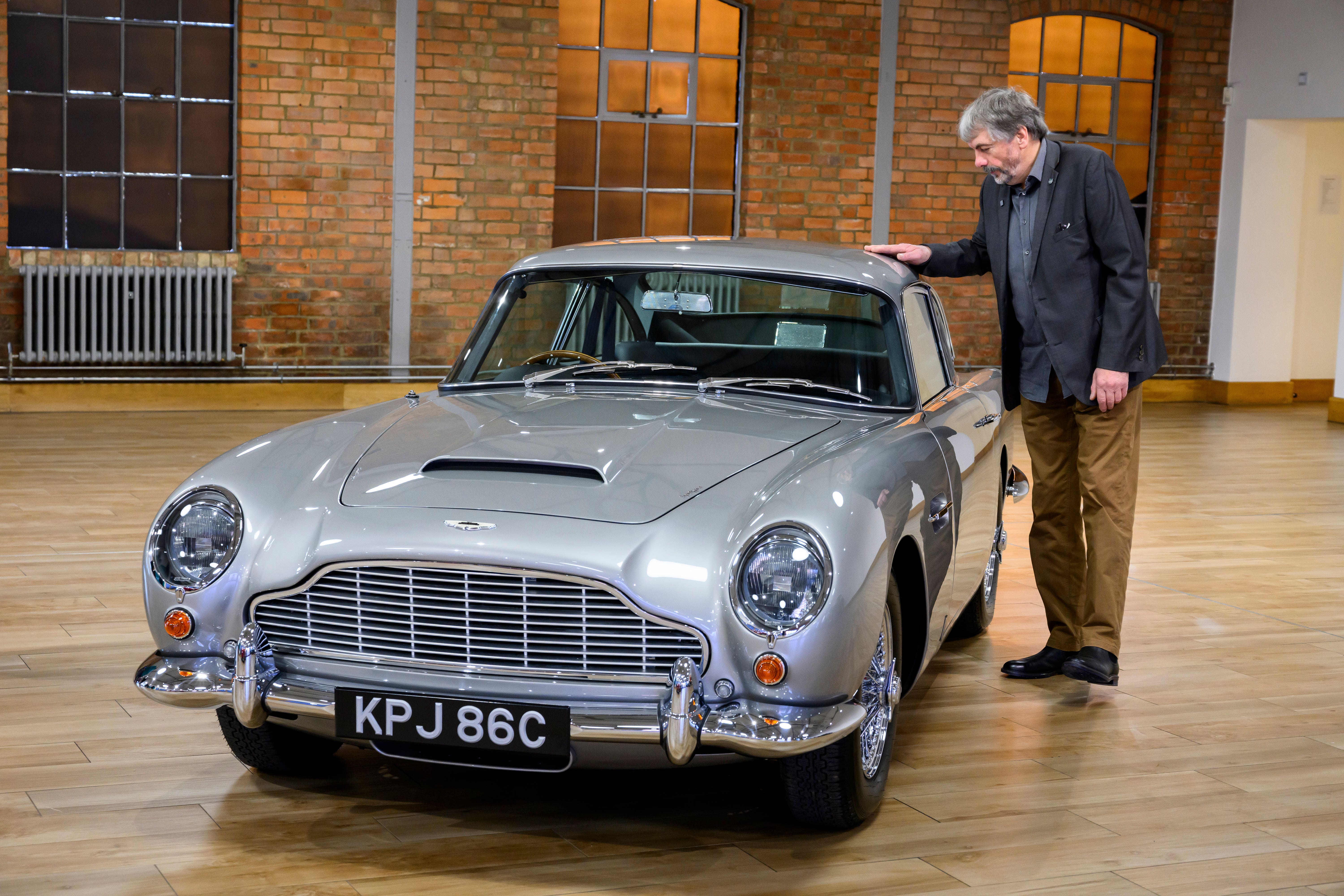 John Williams with his restored DB5