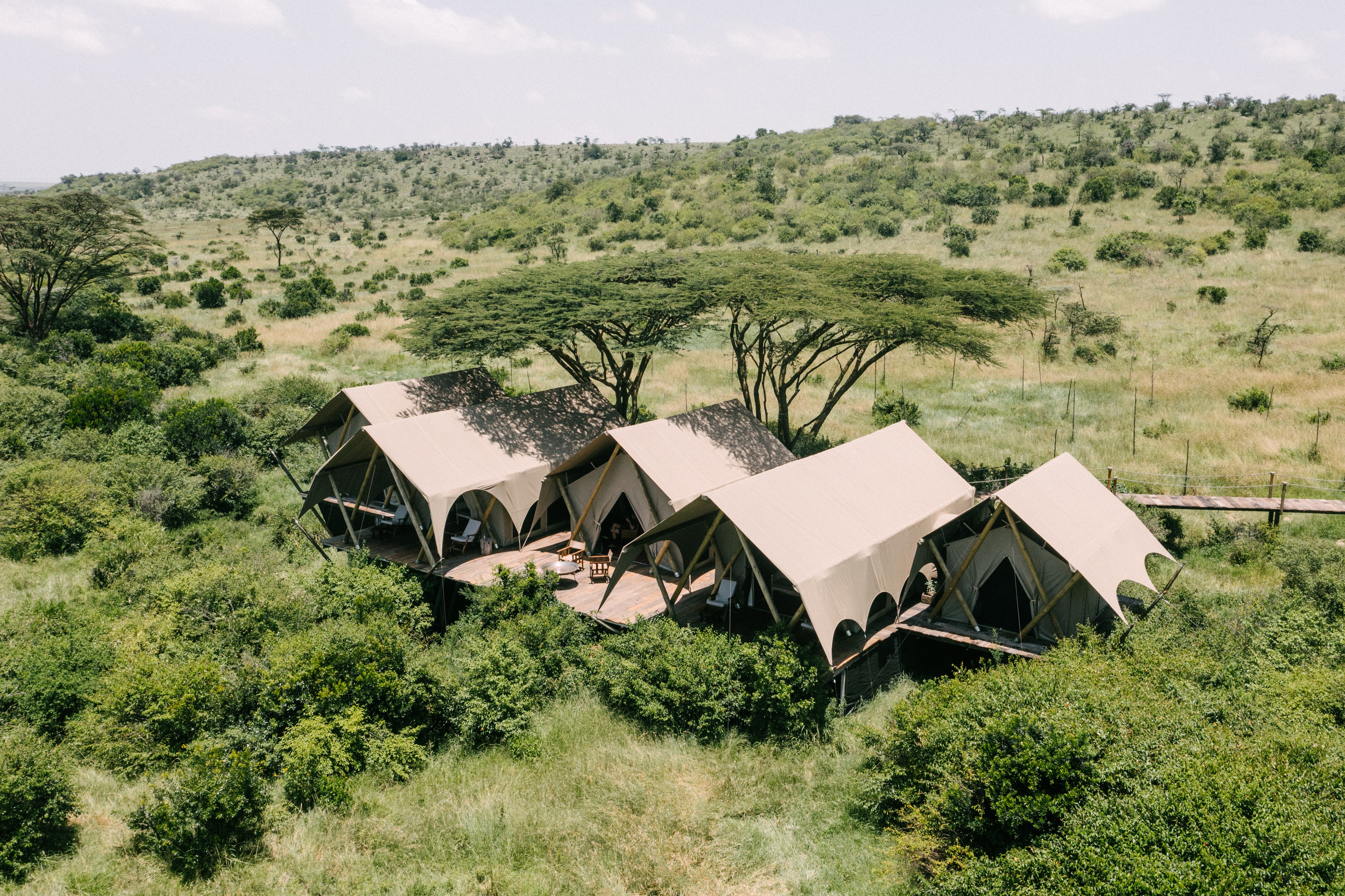 Spend time off-grid at the Mara Nyika Camp