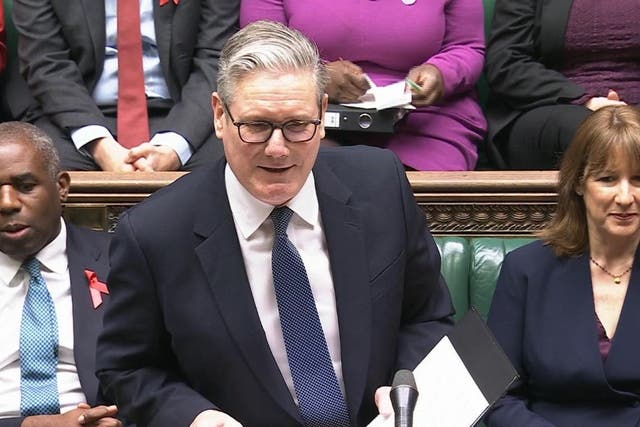 Sir Keir Starmer said Vladimir Putin does not want to reach a deal (House of Commons/UK Parliament/PA)