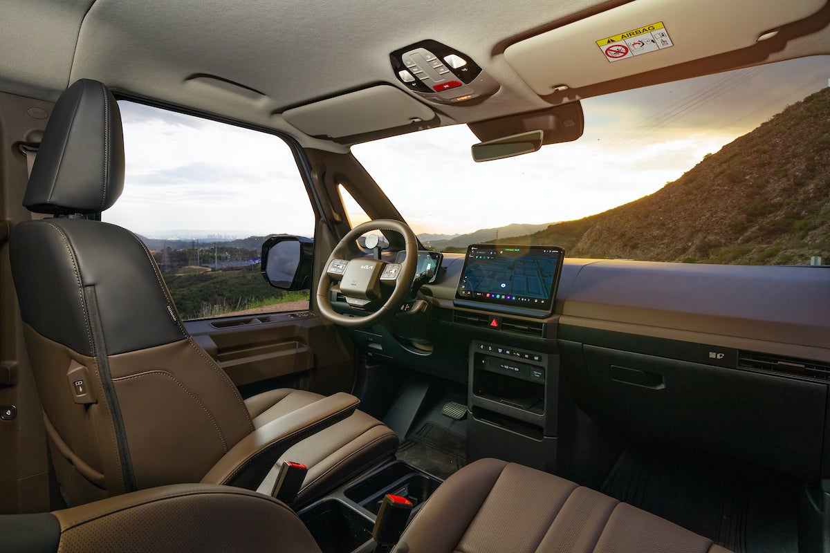 The PV5 Passenger feels almost as luxurious inside as any of Kia's cars