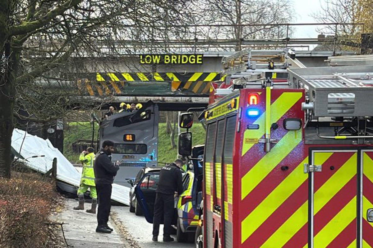 Children injured as school bus roof ripped off after hitting bridge