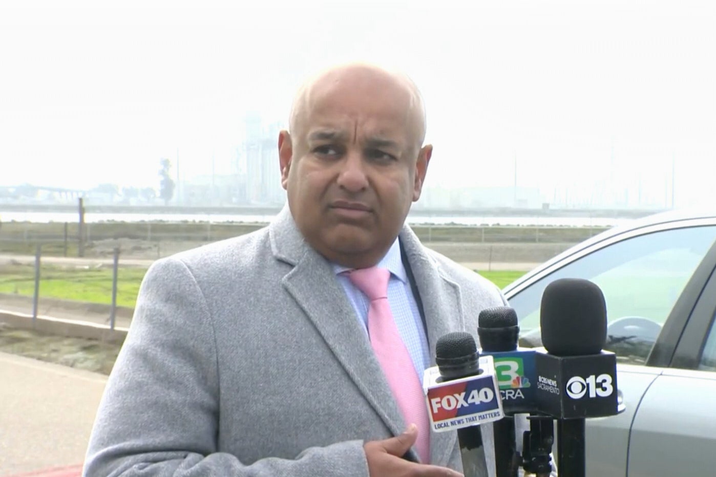 Sacramento County Sheriff's Office public information officer Sgt. Amar Gandhi addressing the media