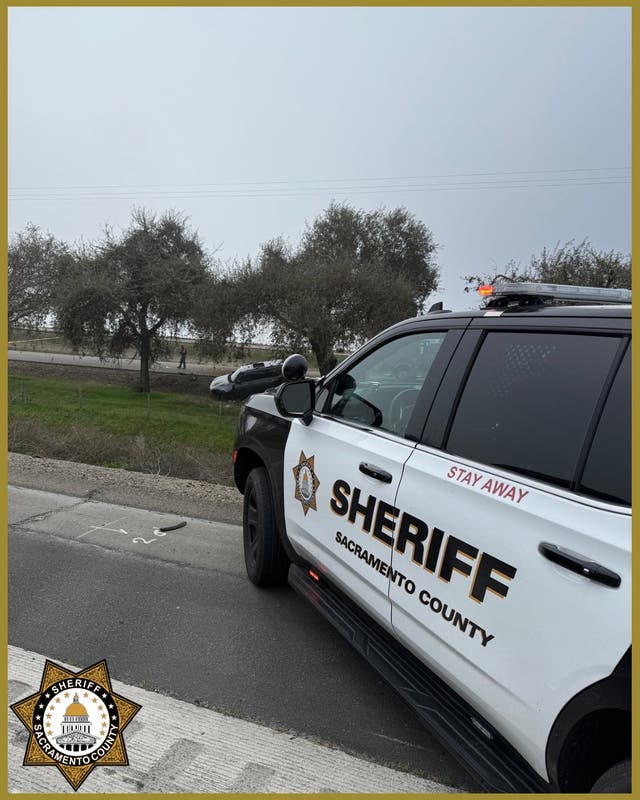 <p>Crash scene from the Sacramento County Sheriff's office</p>