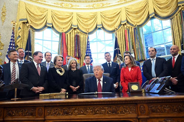 <p>Donald Trump declared the US was at "war" with drug cartels in Venezuela</p>