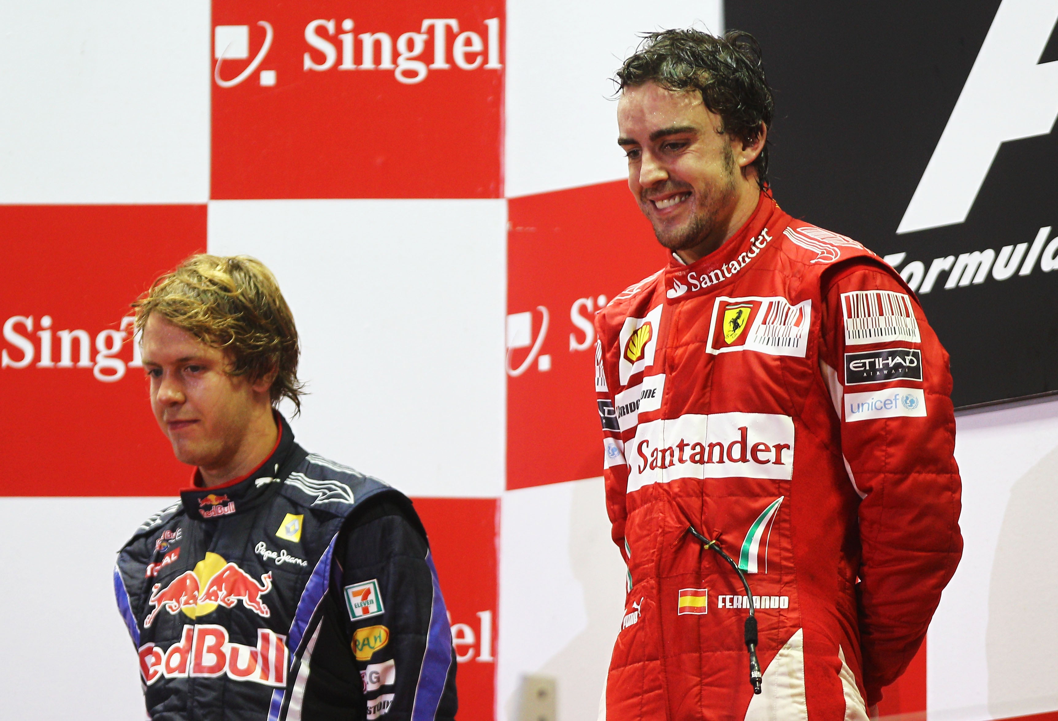 Sebastian Vettel trailed Fernando Alonso by 16 points but won the 2010 championship