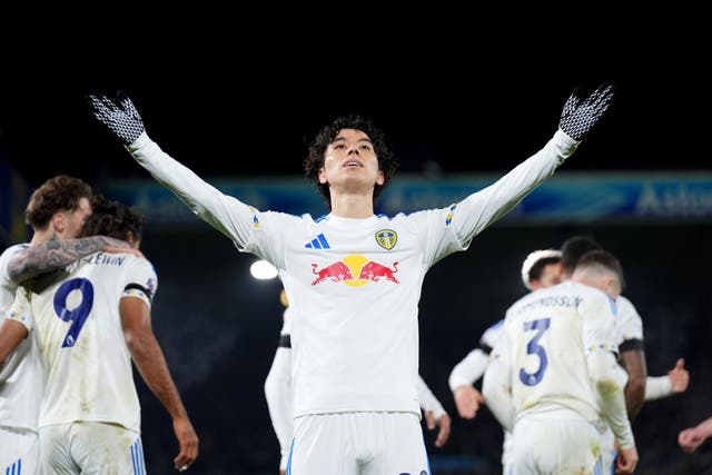 <p>Ao Tanaka’s brilliant strike helped Leeds on their way against Chelsea</p>