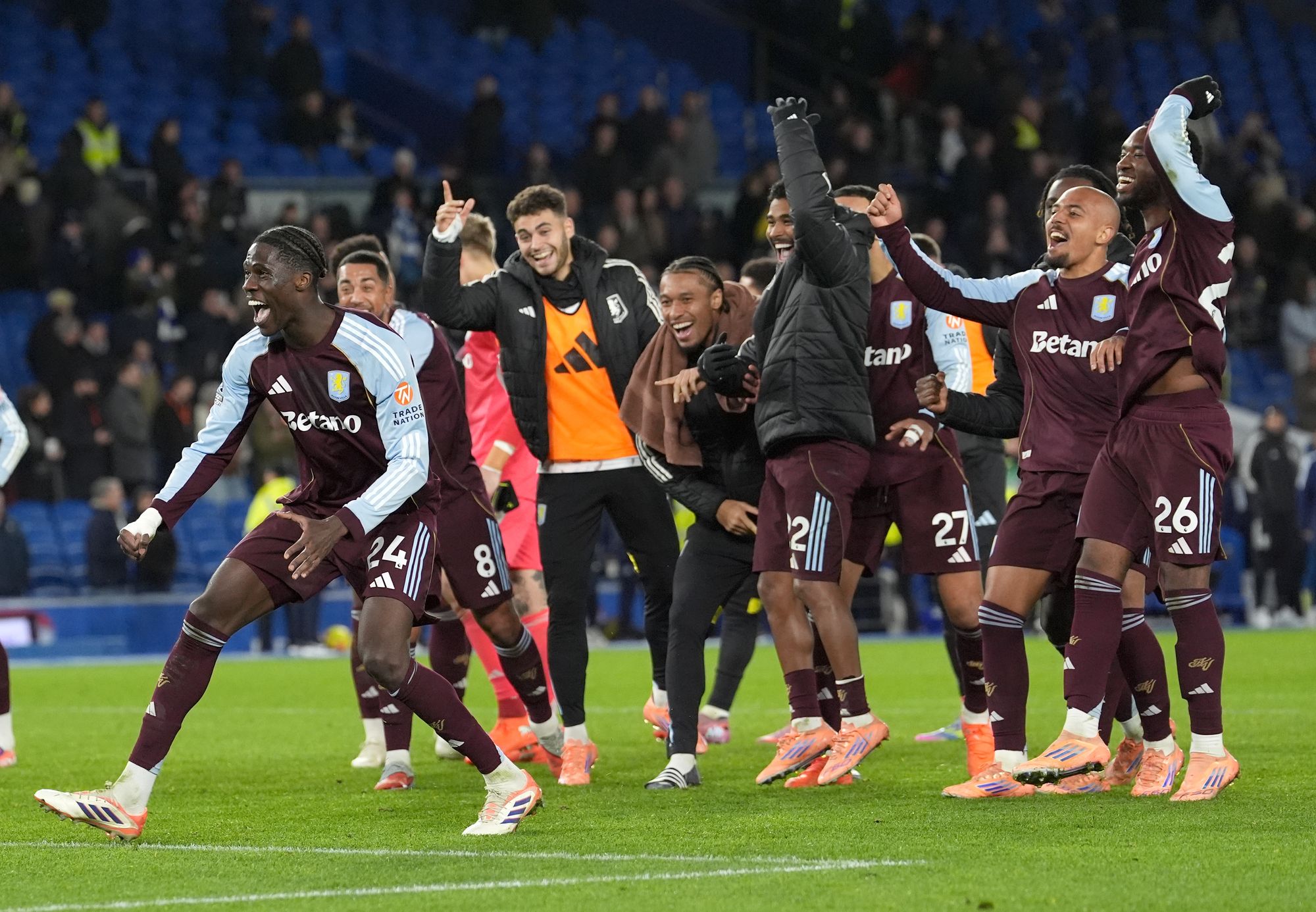 Aston Villa were celebrating come the end of the game