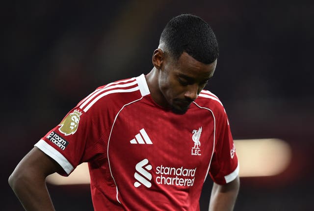 <p>Alexander Isak has struggled since arriving at Liverpool</p>