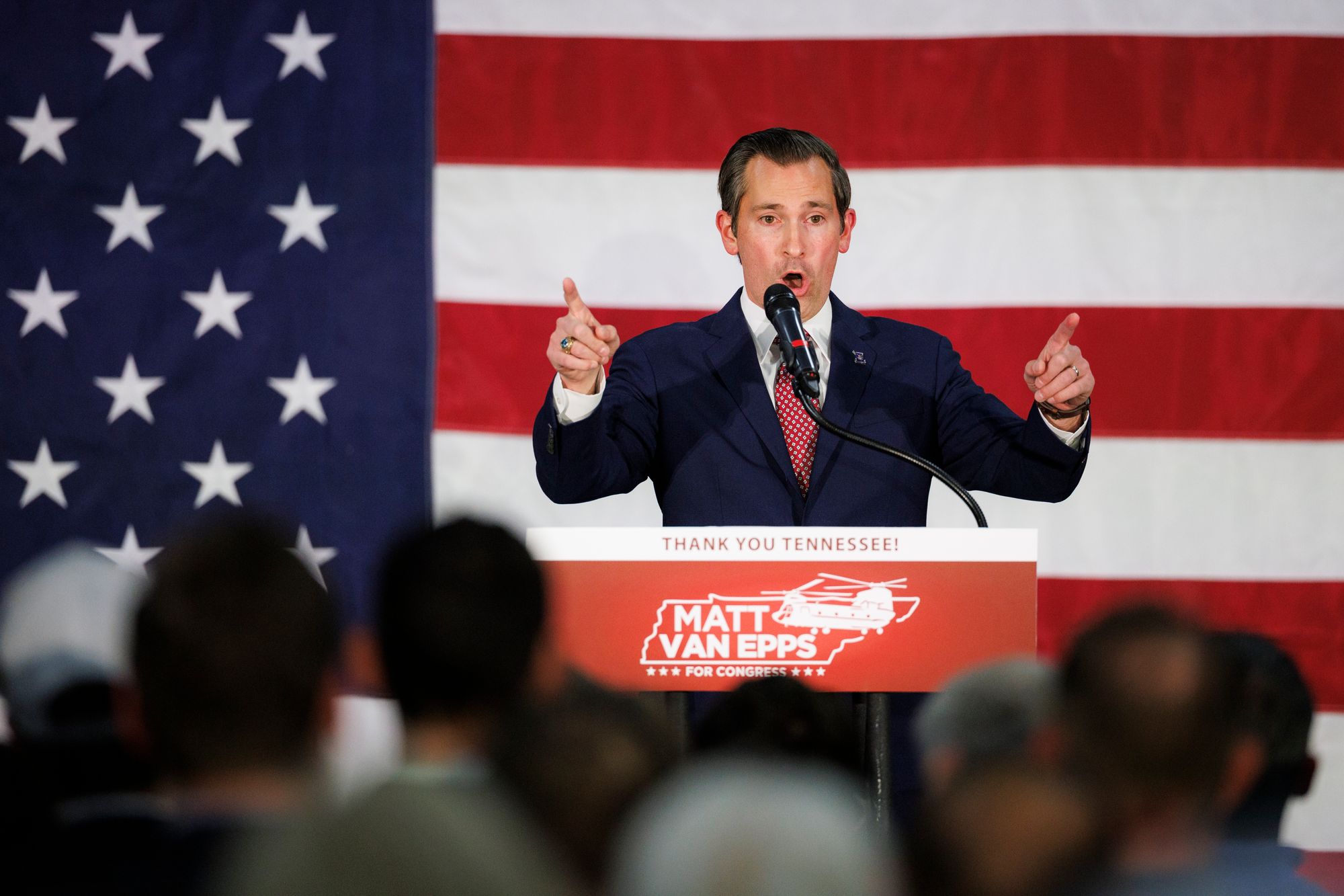 <p>Republican Matt Van Epps won his race in what turned out to be a surprisingly competitive race in Tennessee’s 7th district</p>